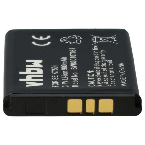 VHBW Mobile Phone Battery for Sony-Ericsson BST-37 - 900 mAh 3.7 V Li-Ion - Smartphone Battery