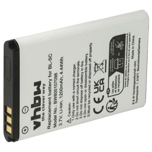 Mobiltelefon akkumulátor  Alcatel RTR001F01, 3BN67332AA, 10000058 - 1200 mAh 3,7 V Li-Ion