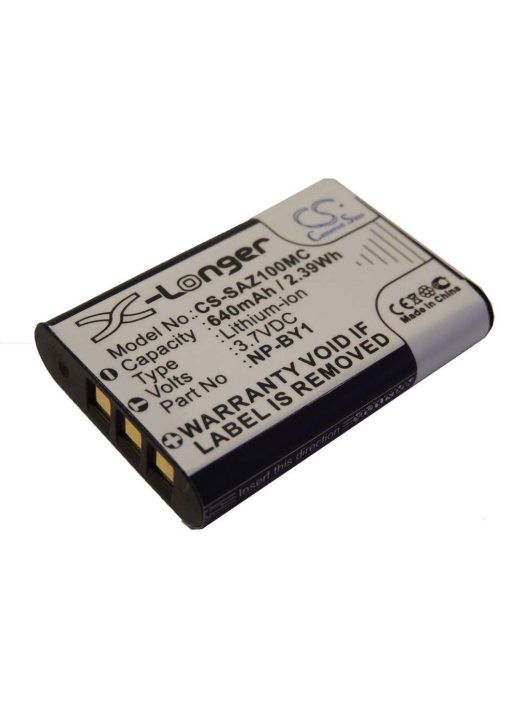 Videokamera akkumulátor Sony NP-BY1-hez - 640 mAh 3,7 V Li-Ion