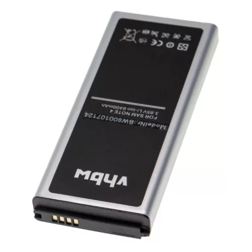 VHBW Mobile Phone Battery Samsung EB-BN910BBK, EB-BN910BBE - 6400 mAh 3.85 V Li-Ion + Back Cover