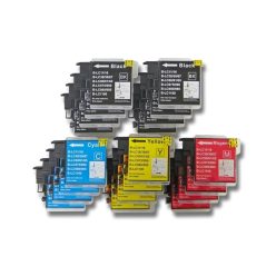   VHBW Brother LC980 Tintenpatronen-Set - 20x - DCP-145C - B/C/M/Y