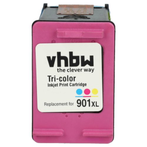 VHBW Ink Cartridge HP 901xl, C6653A, CC653AA, CC654A - 43 ml