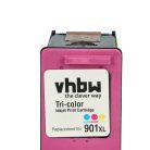 VHBW Ink Cartridge HP 901xl, C6653A, CC653AA, CC654A - 43 ml