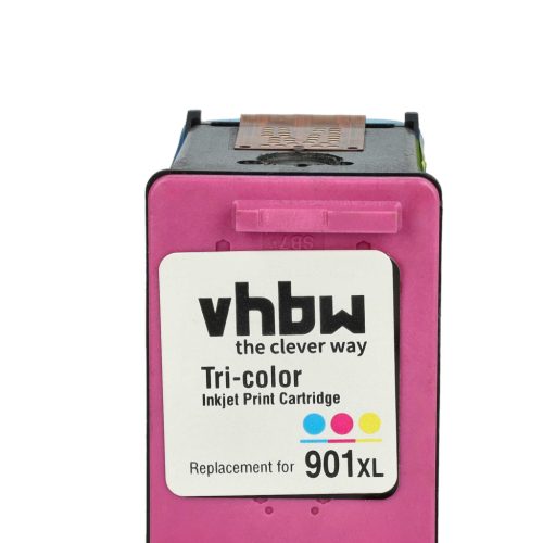 VHBW Ink Cartridge HP 901xl, C6653A, CC653AA, CC654A - 43 ml
