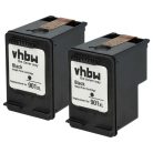VHBW Ink Cartridge HP 901xl, C6653A, CC653AA, CC654A - 18 ml black