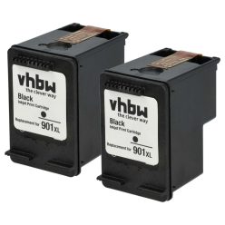   VHBW Tintapatron HP 901xl, C6653A, CC653AA, CC654A - 18 ml fekete