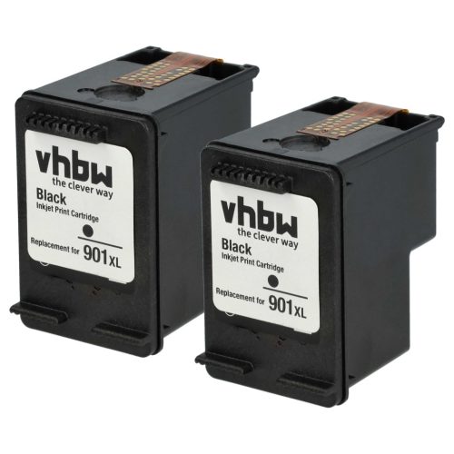 VHBW Ink Cartridge HP 901xl, C6653A, CC653AA, CC654A - 18 ml black
