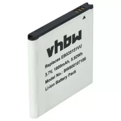 VHBW Battery Samsung GT-i9070 1600mAh