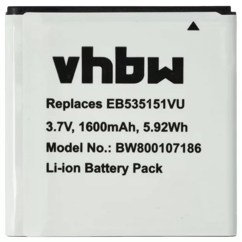 VHBW Akku Samsung GT-i9070 1600mAh