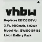 VHBW Akku Samsung GT-i9070 1600mAh