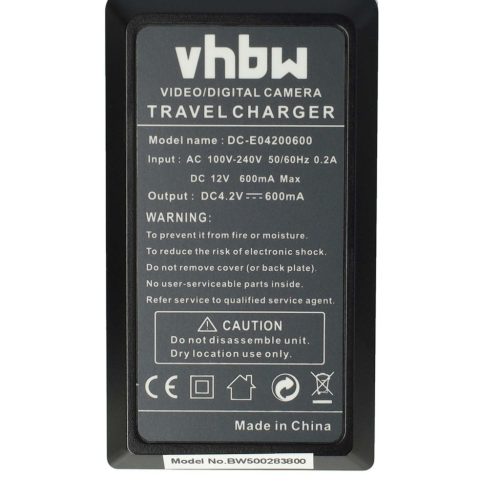 VHBW Sony NP-BY1 camera battery charger - 0.6 A, 4.2 V