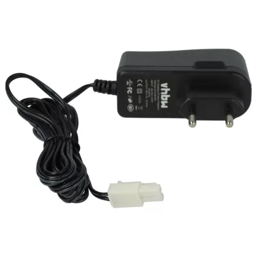 VHBW Charger for RC batteries with Tamiya Mini connector, for manufacturing RC models with battery packs - 200 cm 4.8 V / 0
