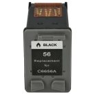 VHBW Ink Cartridge for HP Deskjet 5145 printer C6656A, NR. 56 - black