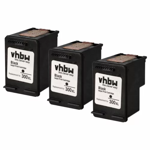 VHBW Ink Cartridge for HP Envy D2568 Printer - Black