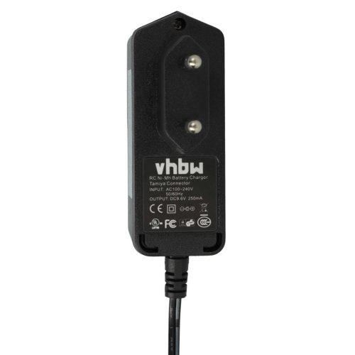 VHBW Charger for NiMH RC batteries with Tamiya Mini connector, RC model manufacturing battery packs - 200 cm 9.6