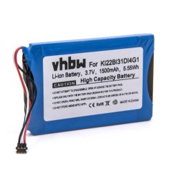 VHBW GPS Akku KI22BI31DI4G1 - 1500 mAh 3,7 V Li-Ion