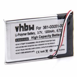   VHBW GPS Akku 361-00051-01, 361-00051-12, 361-00051-02, 361-00051-00 - 1200 mAh 3,7 V Li-Polymer