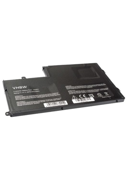 Notebook akkumulátor  Dell 1V2F6, TRHFF, DL011307-PRR13G01 - 3870 mAh 11,1 V Li-Ion, fekete