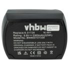 VHBW Elektrowerkzeug Akku Metabo 631728, 631746, 631746000, 631728000 - 3300 mAh, 9,6 V, NiMH