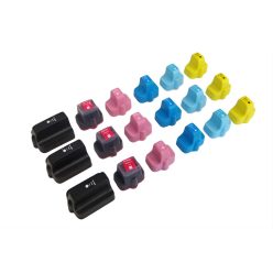   VHBW Ink Cartridge for HP Photosmart 3100, 3107, 3108, 3110 Printer - B/C/M/Y + Light Magenta + Light Cyan