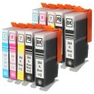 VHBW Ink Cartridge HP CB325EE Yellow, 364XL, CB324EE Magenta for 3070 printer - B/C/M/Y + photo black