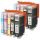 VHBW Ink Cartridge HP CB325EE Yellow, 364XL, CB324EE Magenta for 3070 printer - B/C/M/Y + photo black
