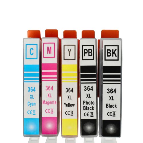 VHBW Ink Cartridge HP CB321EE Black, 920XL, 920, 364XL for 3070 printer - B/C/M/Y + photo black