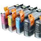 VHBW Ink Cartridge Brother LC121BK, LC121C, LC121, LC121M, LC121Y - 186 ml