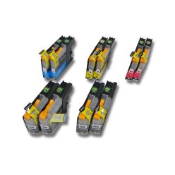   VHBW Inkjet Cartridge Brother LC123, LC123C, LC123BK, LC123Y, LC123M - B/C/M/Y