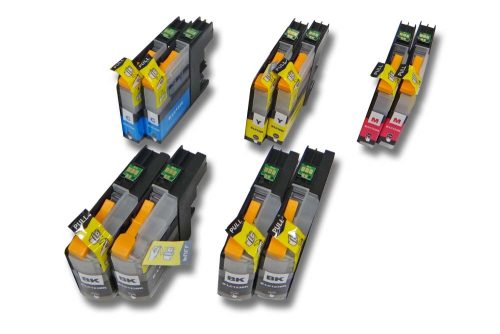 VHBW Inkjet Cartridge Brother LC123, LC123C, LC123BK, LC123Y, LC123M - B/C/M/Y