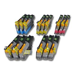   VHBW Ink Cartridge Brother LC123, LC123C, LC123BK, LC123Y, LC123M - B/C/M/Y