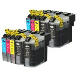   VHBW Tintenpatrone Brother LC125C, LC125, LC127, LC125M, LC127BK, LC125Y - B/C/M/Y