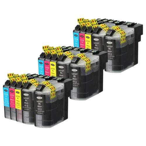 VHBW Tintenpatrone Brother LC125C, LC125, LC127, LC125M, LC127BK, LC125Y - B/C/M/Y