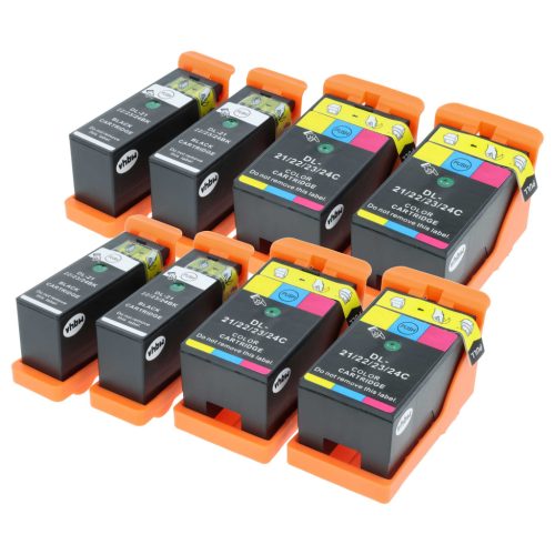 VHBW Nyomtatópatron Dell 22, 21, 23, 24 - B/C/M/Y