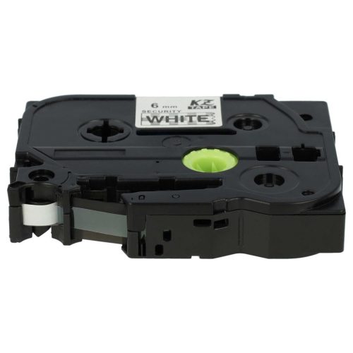 VHBW Brother TZE-SE1, TZ-SE1 Címkeszalag - 6 mm, Fekete-Fehér