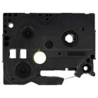 VHBW Brother TZE-SE1, TZ-SE1 Címkeszalag - 6 mm, Fekete-Fehér