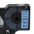 VHBW Dymo D1 43616 Label Tape – 6mm, Black-Blue