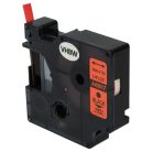 VHBW Dymo D1 Label Tape, 43617, 6 mm, Black-Red