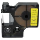 VHBW Dymo 43618 Label Tape, D1 - 6mm, Black-Yellow