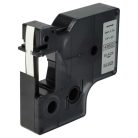 VHBW Dymo D1 Label Tape, 43622, 6 mm, Black-Silver