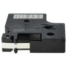 VHBW Dymo D1 Label Tape, 43622, 6 mm, Black-Silver