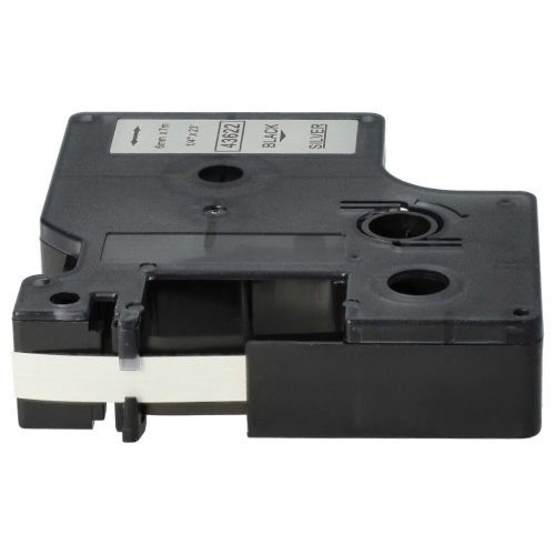 VHBW Dymo D1 Label Tape, 43622, 6 mm, Black-Silver