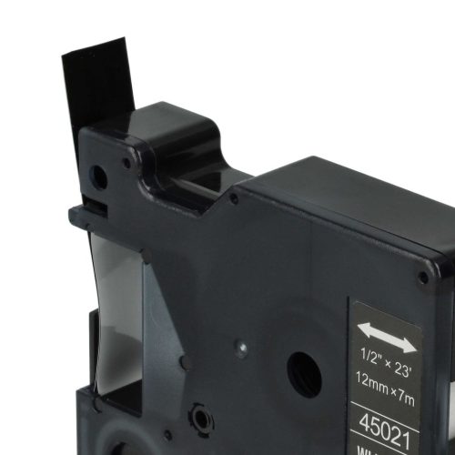 VHBW Dymo D1 Label Tape, S0720610, 45021, 12 mm, White-Black