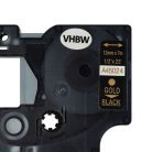 VHBW Dymo D1, 45024 Label Tape - 12 mm Black-Gold