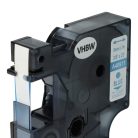 VHBW Dymo D1 40911 Label Tape, 9 mm, Blue-Clear