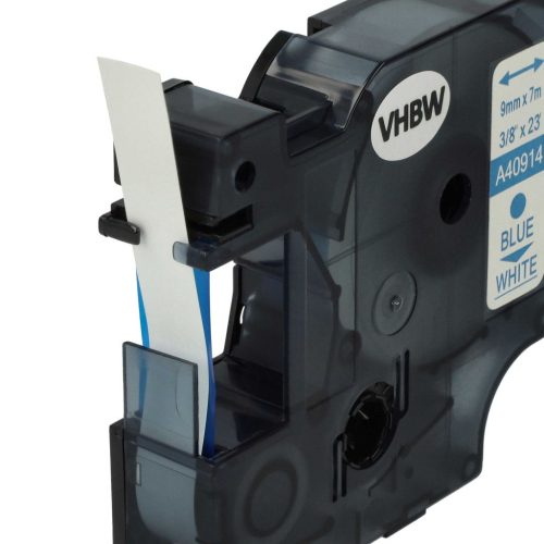 VHBW Dymo D1 Label Tape, 40914, 9 mm, Blue-White