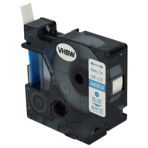 VHBW Dymo D1 Label Tape, 40914, 9 mm, Blue-White