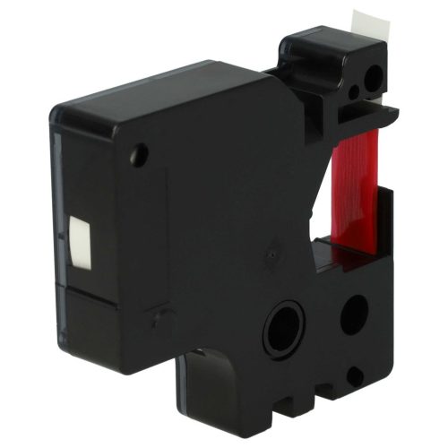 VHBW Dymo D1 40915 Címkeszalag, 9mm, Piros-Fehér