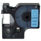 VHBW Dymo D1 Label Tape, 40916, 9mm, Black-Blue
