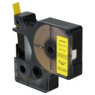 VHBW Dymo D1 Label Tape, 40918, 9 mm, Black-Yellow